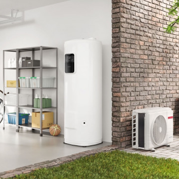 montaj Pompa de caldura de perete Ariston Nuos Split Inverter Wifi 270 pentru preparare Apa calda