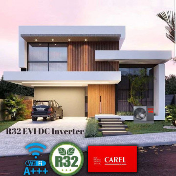Pompa caldura monobloc aer-apa Zephir montata in exterior