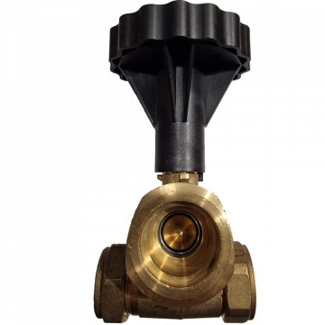 Robinet sferic pentru retur DN 20 Afriso 77789 cu clapeta + termometru