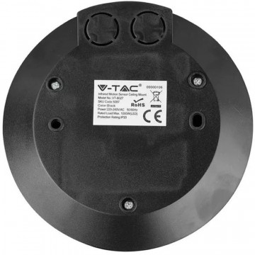 Senzor miscare 360gr V-Tac VT-8027 negru spate