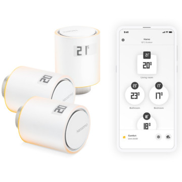 comanda de pe mobil Set 3x Cap termostatic wifi Netatmo