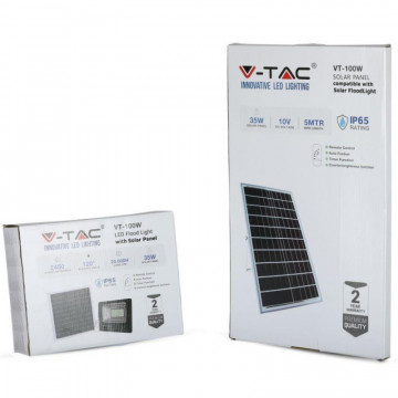 ambalaj Reflector LED 35W 6000K incarcare Solara V-Tac VT-100W