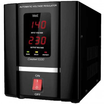 Stabilizator tensiune Well AVR-SERV Constant 1500 VA