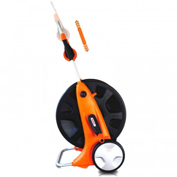 Tambur pentru furtun Hecht 00638 cu roti lungime max furtun 100 m racord 1/2"