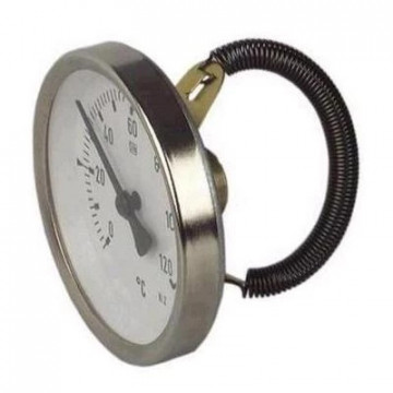 Termometru de Contact ATH 63-F | Cadran 63 mm | Fixare cu Arc
