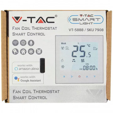 Termostat smart ventiloconvector V-Tac VT-5888 ambalaj