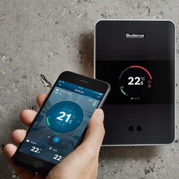 Termostat wifi Buderus TC100 v2 Logamatic cu comanda de pe telefon