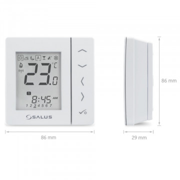 dimensiuni Termostat wireless Salus VS20WRF