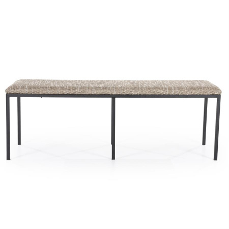 BANCHETA BENCH LAS - POLIESTER / FIER - MARO/NEGRU - 135(L) x 47(h) x 45(l)