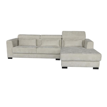 BRIGHTON 3-AL + CHAISE R - MATERIAL XS85 15 IVORY - 281(L) x 196(l) x 76(h)