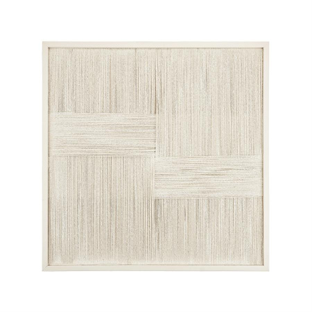 DECORATIUNE LINO - LEMN/POLIESTER - BEJ - 60(L) x 60(h) x 3(l)