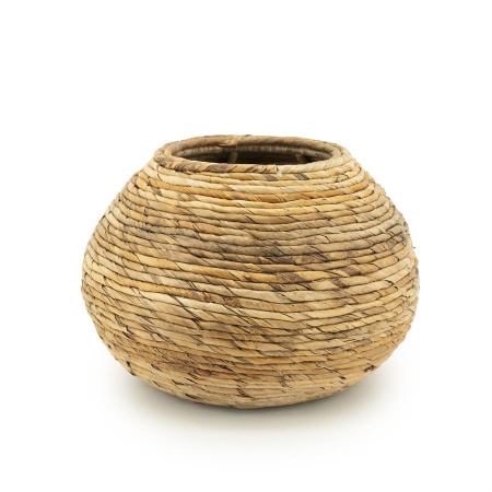 JARDINIERA BENTI MEDIE - PLANTA DE ABACA - NATURAL - 48(L) x 48(l) x 35(h)