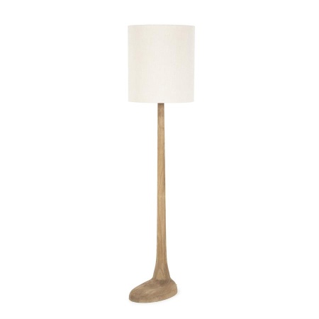 LAMPADAR RINE - LEMN DE MANGO & LINNEN - MARO - 45(L) x 45(l) x 183.5(h)