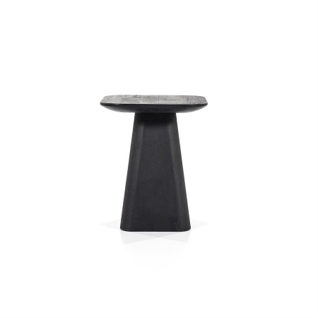 MASA LATERALA - DIN LEMN DE MANGO - NEGRU - 40(L) x 49(h) x 40(l)