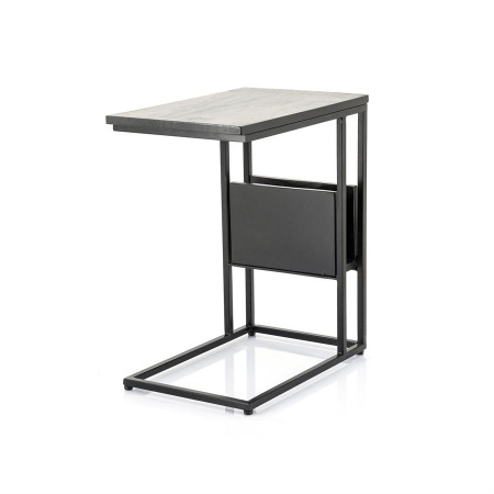 MASA LATERALA SLIDER - LEMN DE MANGO - NEGRU - 48(L) x 55(h) x 32(l)