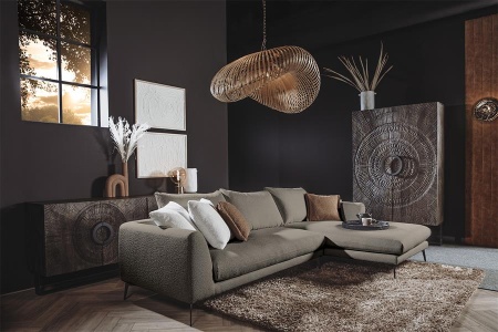 NOTTINGHAM 2 5-AL + CHAISE R - COPENHAGA 903 TAUPE - 287.5(L) x 170(l) x 92(h)