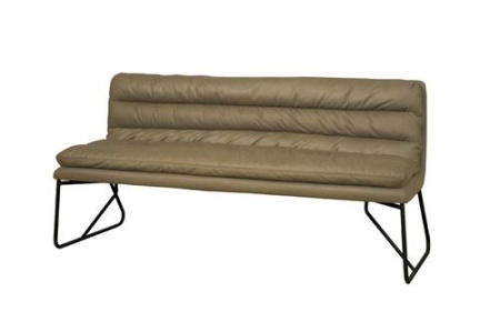 BANCA TORO 155 CABO - METAL / MATERIAL - NEGRU / VERDE - 71(L) X 90(H) X 155(L)