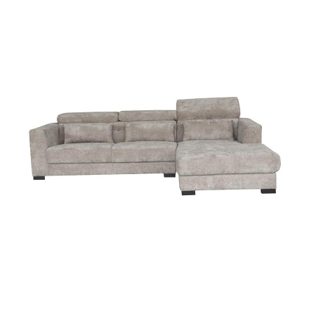 BRIGHTON 3-AL + CHAISE R - MATERIAL XS85 17 TAUPE - 281(L) x 196(l) x 76(h)
