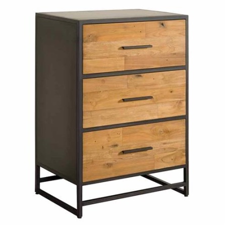 COMODA FELINO - LEMN DE TEC RECICLAT - NATURAL / NEGRU - 65(L) x 95(h) x 45(l)