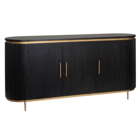 COMODA RIVELLO - LEMN DE MANGO [FSC] / METAL - NEGRU / AURIU - 180(L) x 85(h) x 45(l)