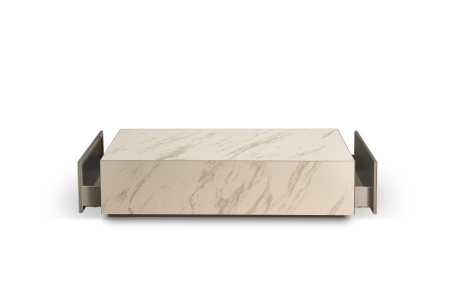 MASA DE CAFEA ROCK 90 - MULTICOLOR - METAL / CUART - 120(L) x 30(h) x 60(l)