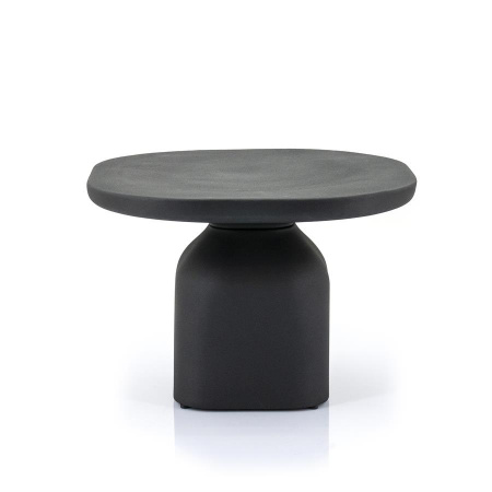 MASA DE CAFEA SQUAND MARE - ALUMINIU - NEGRU - Ø60 x 41(h)