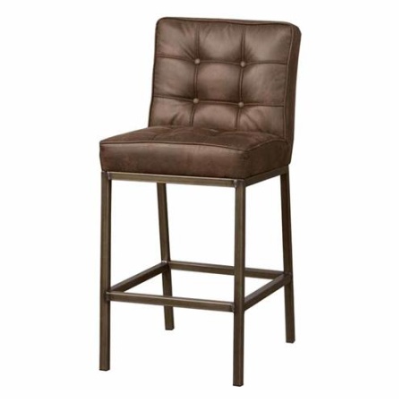 SCAUN DE BAR VASCO AMAZON - METAL / MATERIAL - NEGRU / MARO - 58(L) X 100(H) X 48(L)