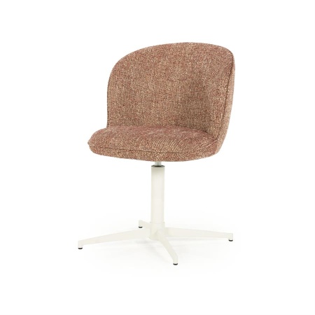 SCAUN ESMEE DONNA - TESATURA SI FIER - ROŞU - 55.5(L) x 64.5(l) x 83(h) cm