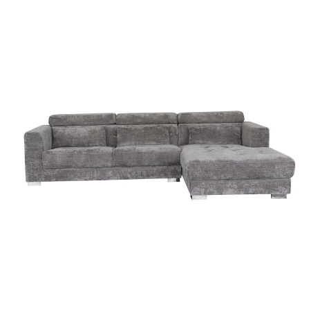 BRIGHTON 3-AL + CHAISE R - MATERIAL XS85 19 GRI DESCHIS - 281(L) x 196(l) x 76(h)