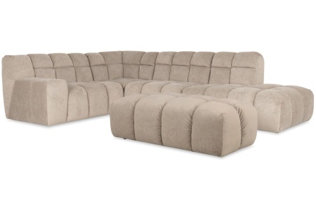 COLTAR NAPOLI "L" CU POUF - 320(L) x 80(h) x224(l) cm