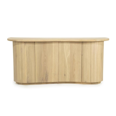 COMODA JOSH - LEMN SI FURNIR DE STEJAR - NATURAL - 180(L) x 50(l) x 80(h) cm