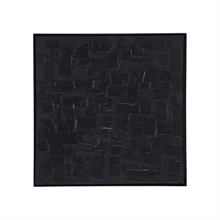 DECORATIUNE PENTRU PERETE DIRT - LUT - NEGRU - 90(L) x 90(h) x 4(l)