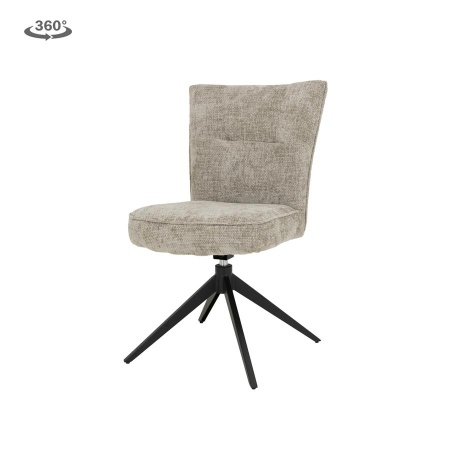 SCAUN BARDI - STOFA HAGA 30 BEJ (PIVOTANT) - 48(L) x 64.5(l) x 92(h)