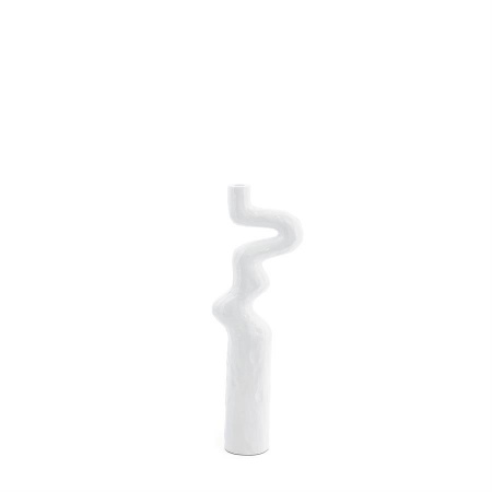 SUPORT LUMANARI RAIO MIC - ALUMINIU - ALB - 16(L) x 52(h) x 7.5(l)
