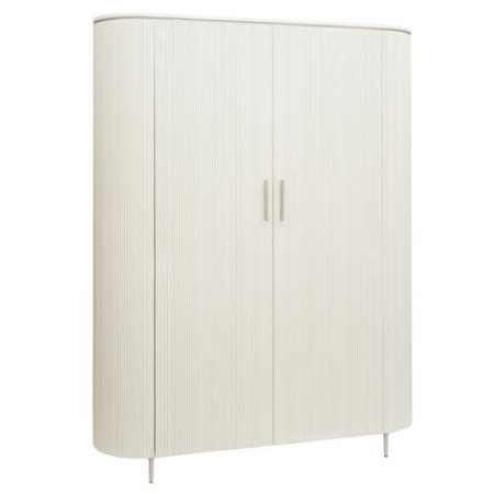 DULAP CORBETTA - LEMN SI METAL - ALB MURDAR - 145(L) x 180(h) x 45(l)