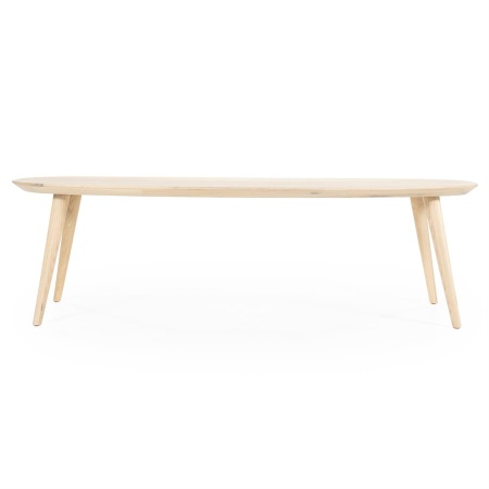 MASA DE DINING ELIJAH - LEMN SI FURNIR DE STEJAR - NATURAL - 300(L) x 100(l) x 78(h) cm