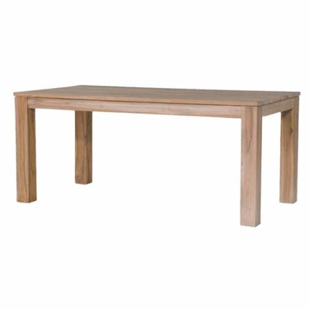 MASA DE DINING LOSARI - LEMN DE TEC NEFINISAT SI SLEFUIT FIN - MARO NATURAL - 240(L) X 78(H) X 100(L) CM