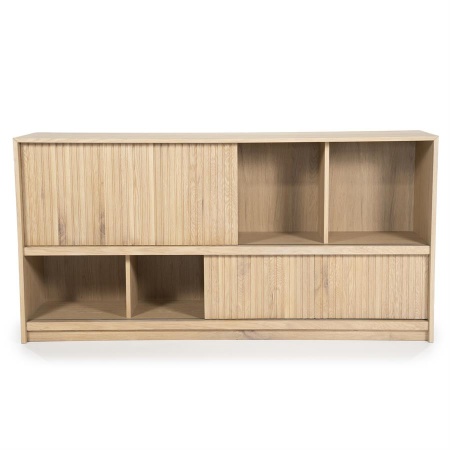 COMODA MILO - LEMN SI FURNIR DE STEJAR - NATURAL - 180(L) x 42(l) x 90(h) cm