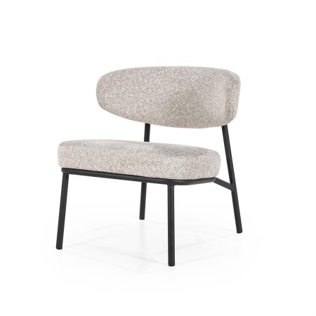 JARI - METAL ȘI ȚESĂTURĂ - BEJ - 66(L) x 57(l) x 72.5(h)