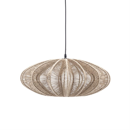 LAMPA SUSPENDATA NIMBUS - METAL / FRANGHIE - CREM - Ø60 x 25(h)