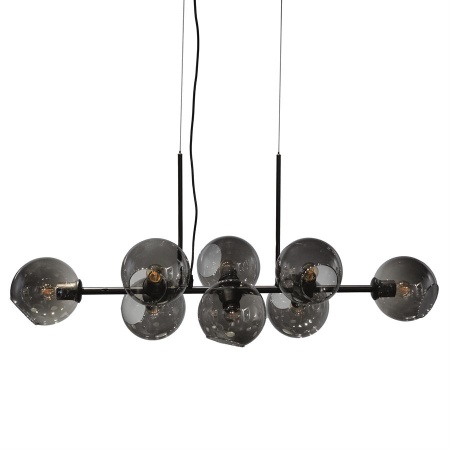 LAMPA SUSPENDATA STELLAR - METAL SI STICLA - NEGRU - 110(L) x 32(l) x 48(h)