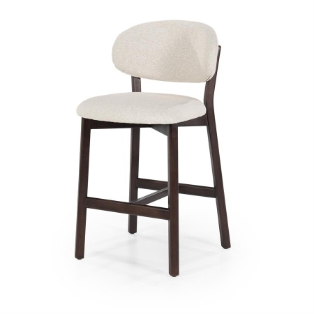 SCAUN DE BAR MIKKY MOON - TESATURA SI STEJAR - BEJ - 53(L) x 57.5(l) x 97.5(h) cm