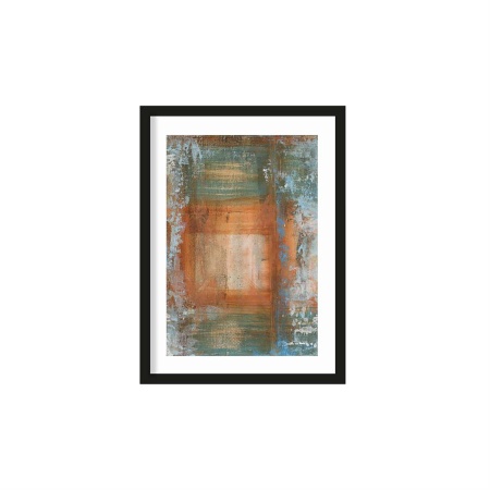 TABLOU - BLUE OCKER ABSTRACT - 50 X 70 (CM)