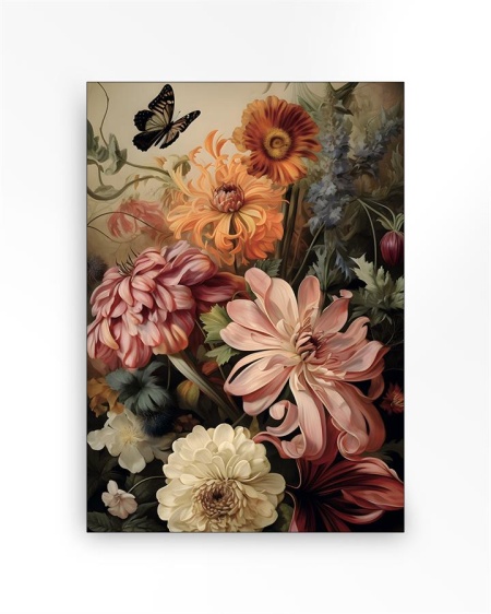 TABLOU - FLORI DE EPOCA MEDIU - 110 X 145 (CM)