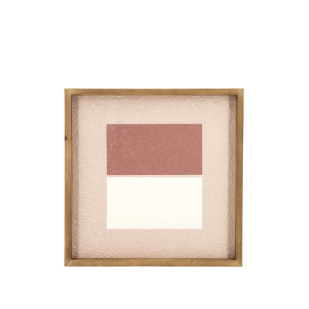 DECORATIUNE PENTRU PERETE LAGOM MICA - LEMN/TEXTIL - MULTICOLOR - 40(L) x 3(h) x 40(l)
