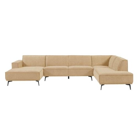 LEEDS CHAISE L - 2 5 - OTOMAN R - CITY 120 BEJ - 350(L) x 217(l) x 81(h)