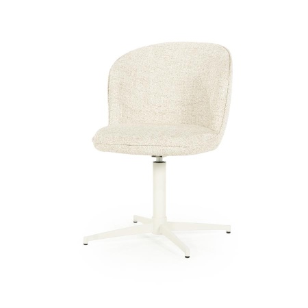 SCAUN ESMEE DONNA - TESATURA SI FIER - BEJ - 55.5(L) x 64.5(l) x 83(h) cm