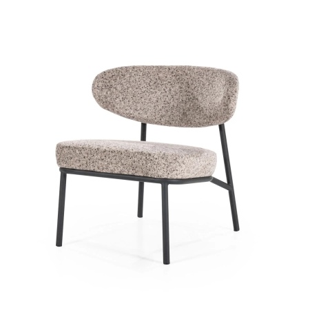JARI - METAL ȘI ȚESĂTURĂ - TAUPE - 66(L) x 57(l) x 72.5(h)