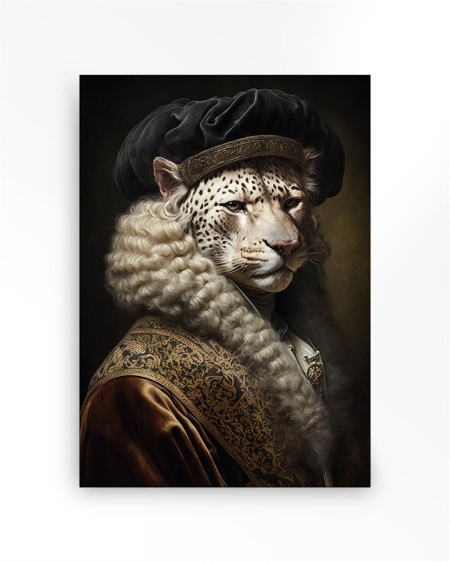 TABLOU - SNOW LEOPARD MEDIU - 110 X 145 (CM)