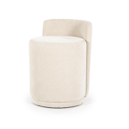 TABURET MARQUE - ȚESĂTURĂ, LEMN ȘI FIER - BEJ - 43(L) x 48(l) x 63(h)